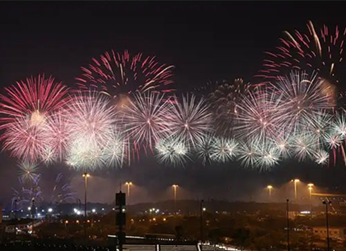 乌苏市焰火晚会